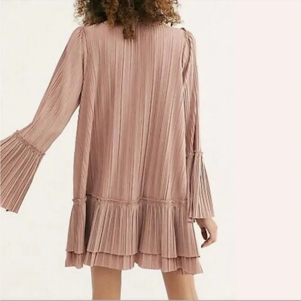 Free People Can’t Help It Clay Pink Mini Dress Medium